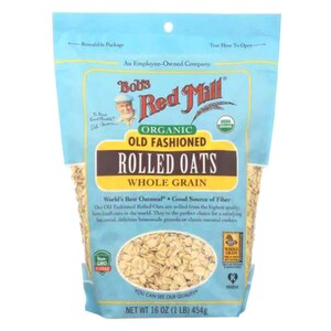 Bobs Red Mill Organic Rolled Oats Whole Grain 907 g