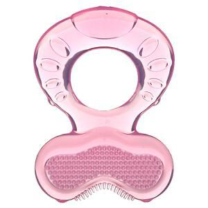 Nuby, Teethe Eez, Soothing Teether, 3+ Months, Pink, 2 Piece Set