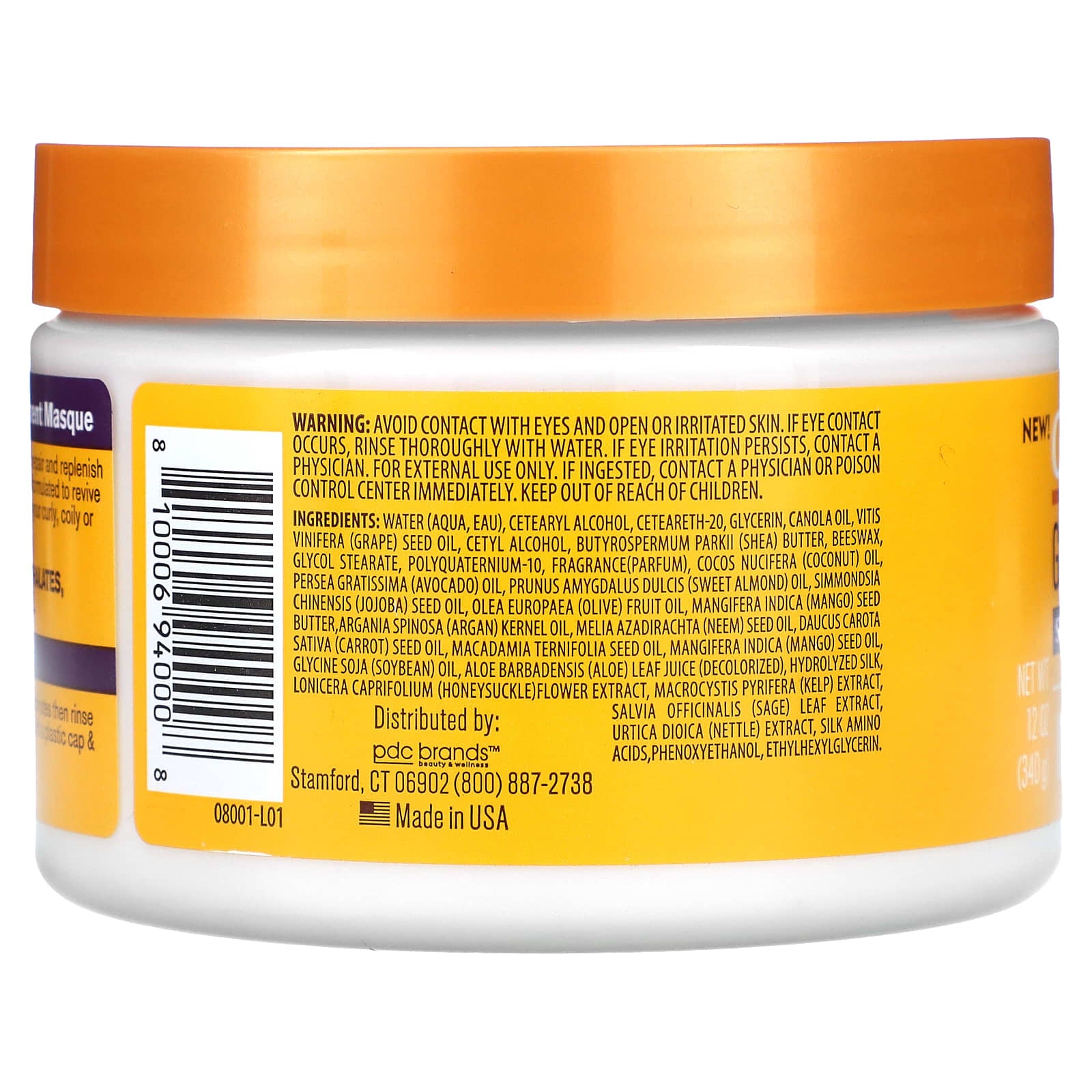 Cantu, Grapeseed Strengthening Treatment Masque, 12 oz (340 g)