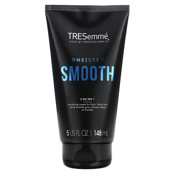 TRESemmé, One Step, Smooth, 5 In 1 Smoothing Cream, For Thick, Frizzy Hair, 5 fl oz (148 ml)