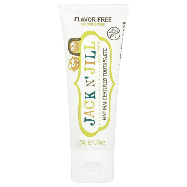 Jack n' Jill, Natural Certified Toothpaste, 6 Months+, Flavor Free, 1.76 oz (50 g)