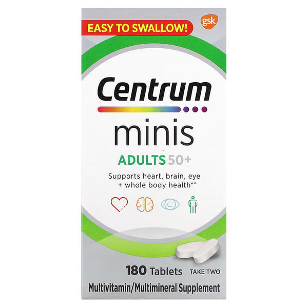 Centrum, 50 歲以上成年人，180 片迷你片