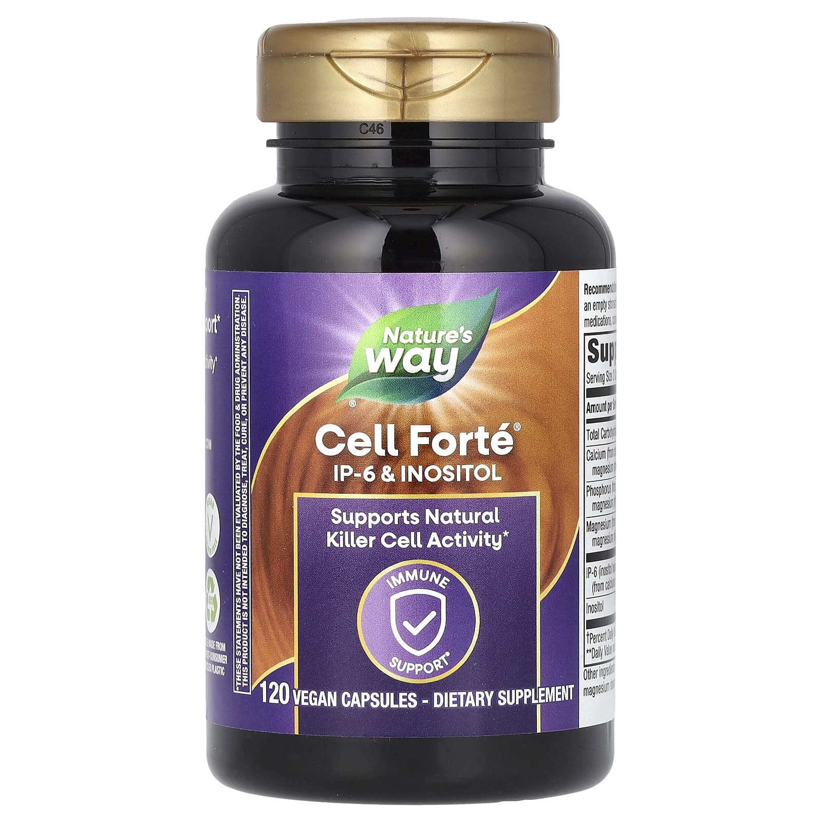 Nature's Way, Cell Forte, IP-6 & Inositol, 120 Vegan Capsules