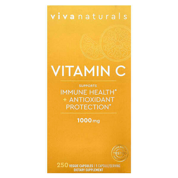 Viva Naturals, Vitamin C, 1,000 mg, 250 Veggie Capsules