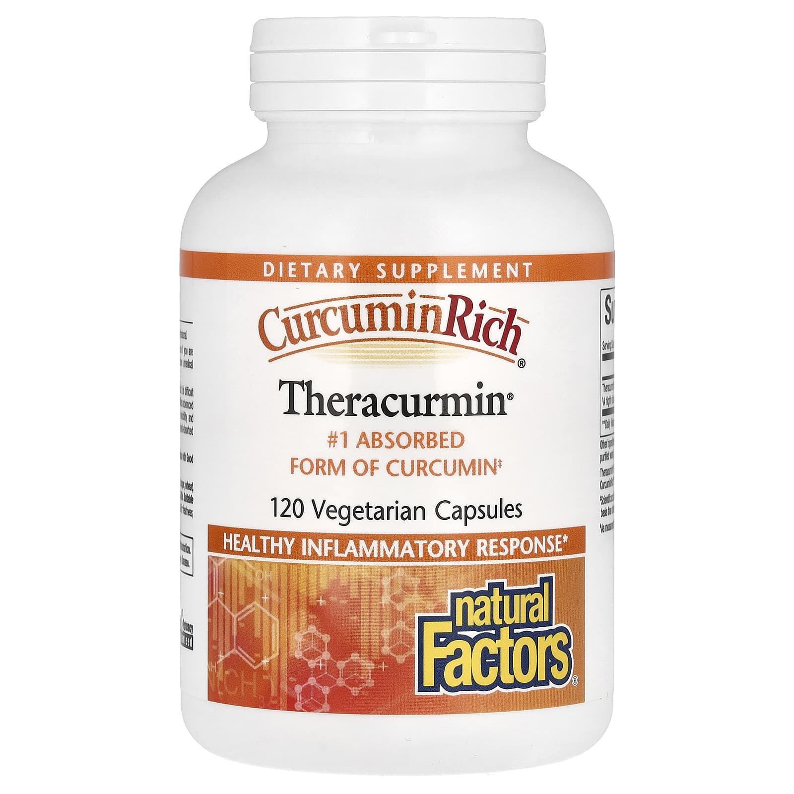 Natural Factors, CurcuminRich, Theracurmin, 120 Vegetarian Capsules