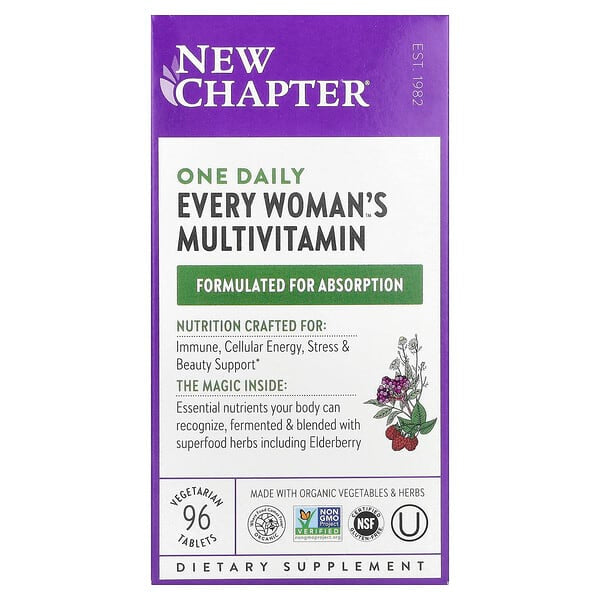 New Chapter, Every Woman 每日一片多維生素，96 片素食片