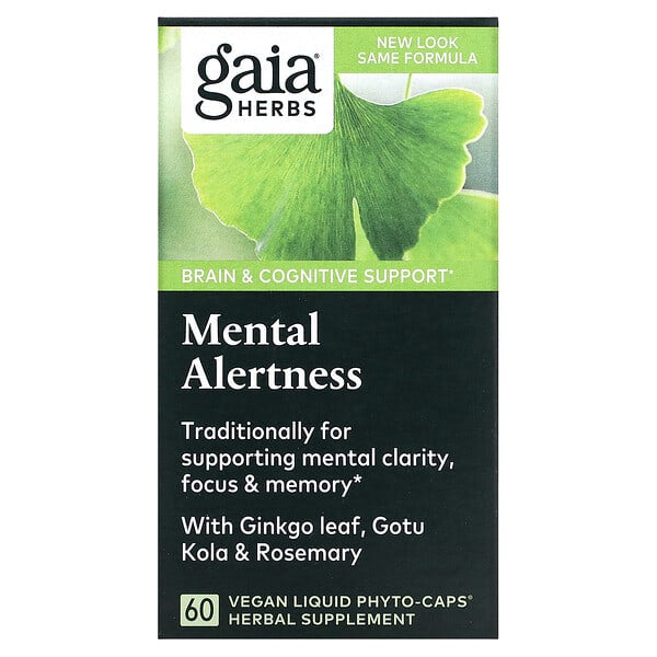 Gaia Herbs, 草本精華膳食補充軟膠囊， 60粒