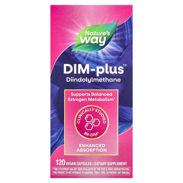 Nature's Way, DIM-Plus™，120 粒全素膠囊