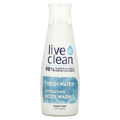 Live Clean, Fresh Water Hydrating Body Wash, 12 fl oz 355 ml