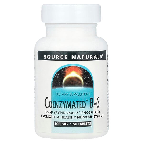 Source Naturals, Coenzymated B-6，100 毫克，60 片