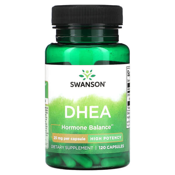 Swanson, DHEA, High Potency, 25 mg, 120 Capsules