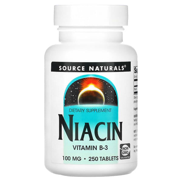 Source Naturals, 煙酸，100 毫克，250 片