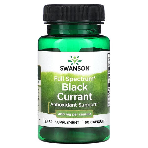 Swanson, Full Spectrum Black Currant, 400 mg, 60 Capsules