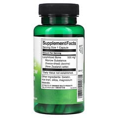 Swanson, Lyophilized Bone Marrow Substance, 500 mg, 60 Capsules