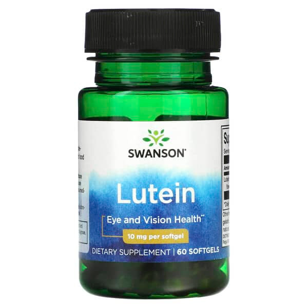 FREE Swanson, Lutein, 10 mg, 60 Softgels