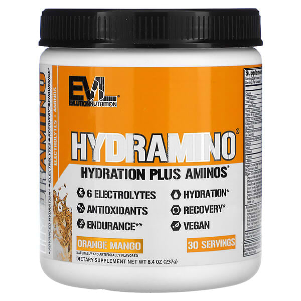 EVLution Nutrition, HydrAmino, Orange Mango, 8.4 oz (237 g)