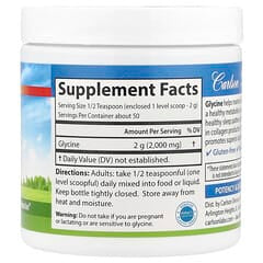 Carlson, Glycine Powder, Free Form Amino Acid, 3.53 oz (100 g)