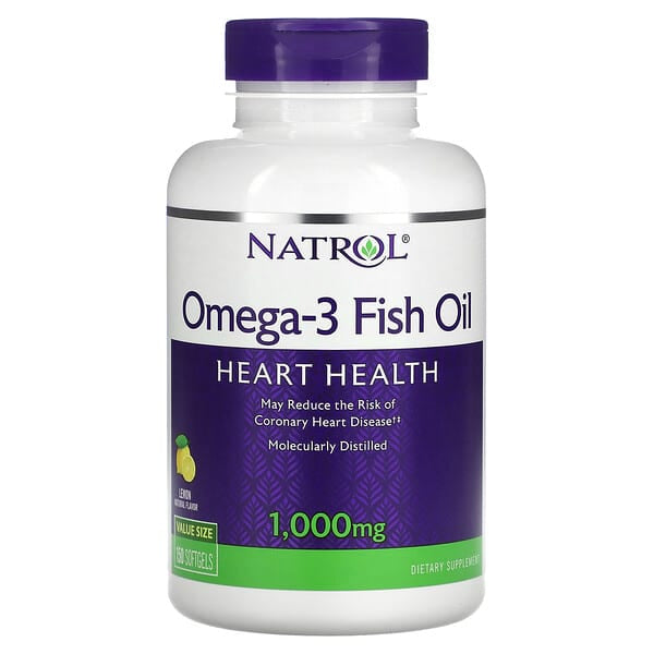 Natrol, Omega-3 魚油，天然檸檬味，1,000 毫克，150 粒軟膠囊