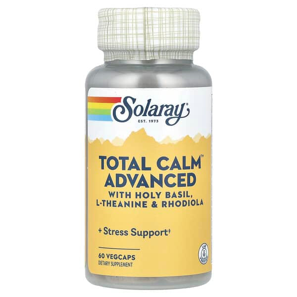 Solaray, Total Calm™ 高級，60 粒素食膠囊