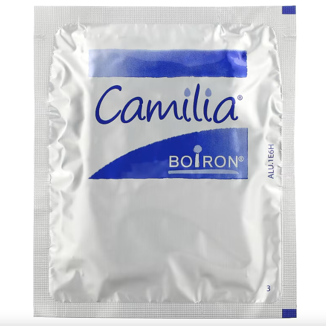 Boiron, Camilia, Teething Relief, 1 Month+, 30 Pre-Measured Liquid Doses, 0.034 fl oz (1 ml) Each