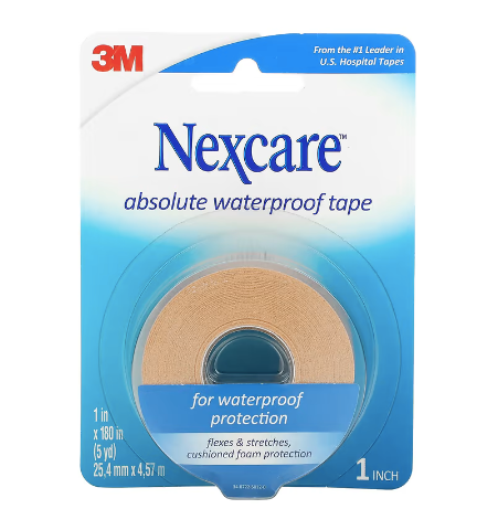 Nexcare, Absolute Waterproof Tape, Medium Hold, 180 in (5 yd)