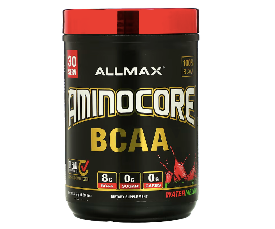 ALLMAX, AMINOCORE 系列支鏈氨基酸，西瓜味，0.69 磅（315 克）