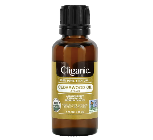 Cliganic, 100% Pure Essential Oil, Cedarwood Oil, 1 fl oz (30 ml)