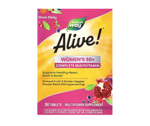 Nature's Way, Alive! Women's 50+ Complete Multivitamin, 50 Tablets