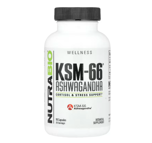 NutraBio, KSM-66®, Ashwagandha , 90 Capsules