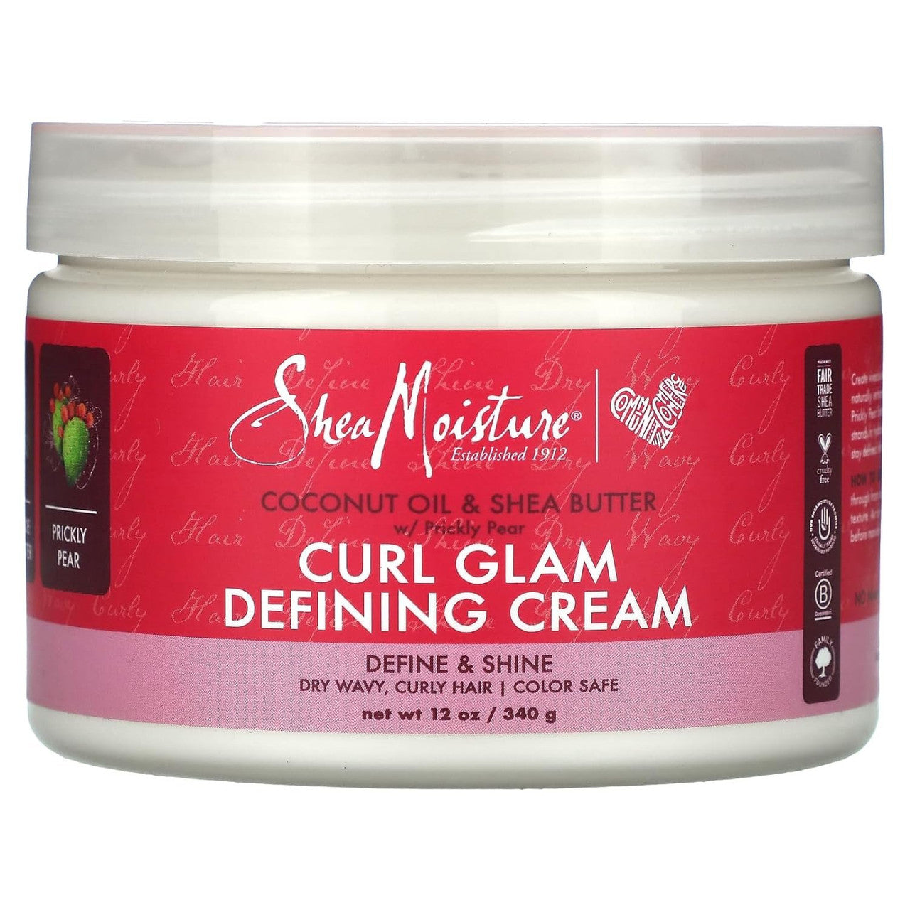 Shea Moisture Curl Glam Defining Cream Coconut Oil & Shea Butter W Pri 