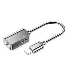 *FREE* Baseus USB-C To USB-C & 3.5mm Audio Aux Adapter - Silver