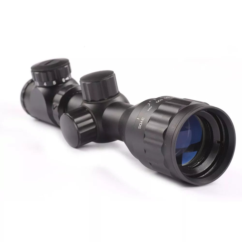 2-6x32AOEG Red/Green Reticle Rangefinder Rifle Scope for Hunting with Lens Caps